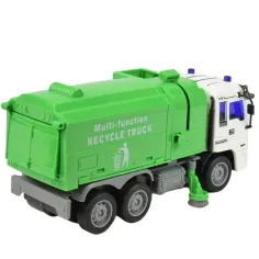 Camion de gunoi ​​cu telecomandă RC cu efecte de lumina 27MHz 20cm in diverse versiuni 1bucată imaginea 4