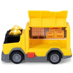 Camion de livrare DHL cu efecte de lumină și sunet 15 cm - Dickie Toys imaginea 3