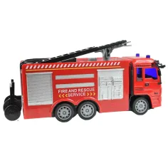 Camion de pompieri cu lumini telecomandă RC 27MHz 20cm în trei versiuni 1bucată imaginea 5