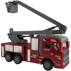 Camion de pompieri cu telecomandă RC cu coș de ridicare la scară 1/30 22cm imaginea 3