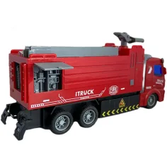Camion de pompieri cu telecomandă RC cu efecte de lumină la scară 1/48 19cm imaginea 2