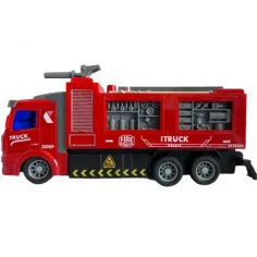 Camion de pompieri cu telecomandă RC cu efecte de lumină la scară 1/48 19cm imaginea 3