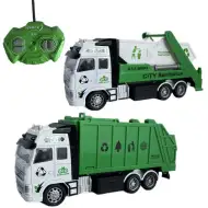 Camion de transport deșeuri sau container cu telecomandă RC cu lumină 27MHz 1/36 20cm în două versiu