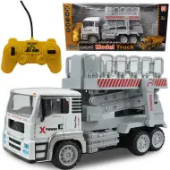 Camion RC cu telecomandă cu cabină metalică cu efecte de lumină 27MHz 1/12 scară 32cm ​
