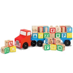 Camion transport litere - Melissa & Doug imaginea 2