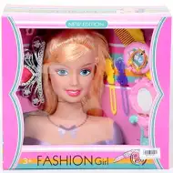 Cap păpușă blondă manechină care se poate pieptăna