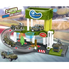 Car Wash mai multe etaje cu vehicule, sunete și lumini imaginea 2