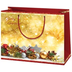 Cardex: "Crăciun Fericit!" geantă de cadou medie 17x10x23cm