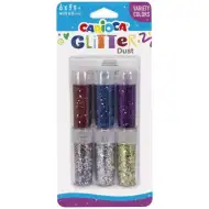 Carioca: Glitter Dust 6 bucăți set praf de sclipici în tub - Variație de culori