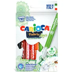 Carioca: Set de 10 bucăți de fieltro textil Fabric Liner