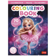Carte de colorat cu balerine cu autocolante - Trefl