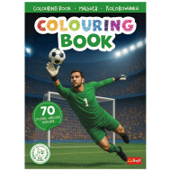 Carte de colorat cu fotbal cu autocolante - Trefl