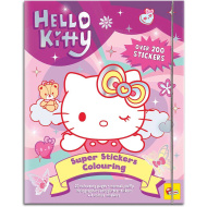 Carte de colorat Hello Kitty cu autocolante - Lisciani