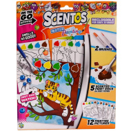 Carte de colorat magică Scentos, Junglă, set de 12 bucăți