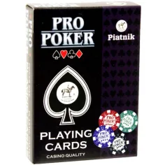 PRO Poker Club cărți de joc poker (1x55 foi) - Piatnik