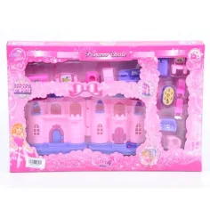 Castel de prințesă cu mobilă și lumină