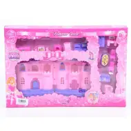 Castel de prințesă cu mobilă și lumini