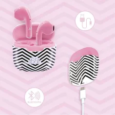 Căști wireless Bluetooth roz Barbie - Lisciani imaginea 3