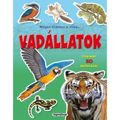 Cât de interesantă este lumea... Caiet cu autocolante de animale sălbatice