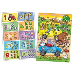 Caută și găsește... Numere 2x10 bucăți puzzle educativ (limba maghiară) imaginea 2