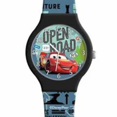 Luna: Ceas analogic cu mașini în cutie metalică imaginea 2