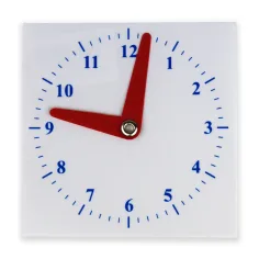 Ceas din plastic pentru școală 10x10cm