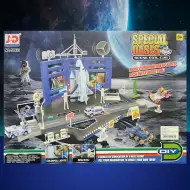 Centru spațial set de pistă cu vehicule