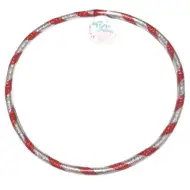 Cerc de hula hoop de 37 cm în culoare mov-argintiu