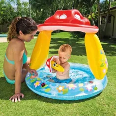 Ciupercă bazin pentru cei mici 102 x 89 cm imaginea 4