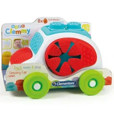 Clemmy Set de cuburi moi pentru mașini 8 bucăți - Clementoni