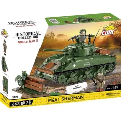 COBI: Joc de construcție tank M4A1 Sherman (3126)
