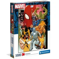 Colecție de Înaltă Calitate: Supereroi Marvel anii '80 puzzle premium HQC de 1000 de piese 69x50cm - Clementoni