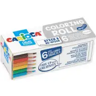 Coloring Roll mini cu 6 bucăți creioane colorate - Carioca