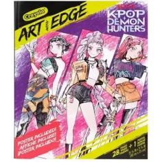 Crayola: Art With Edge - K-Pop Demon Hunters carte de colorat și poster imaginea 1