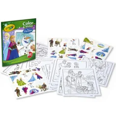 Crayola: Frozen 2 caiet pentru colorat și pentru abțibild imaginea 2