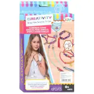 Creativity: Kit de realizare a brățărilor și a colierelor 43 de piese cu mărgele colorate și accesor