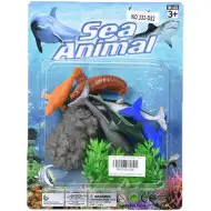 Creaturi marine figurină pachet stâncă cu alge marine