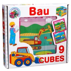 Cubică de poveste de construcție 9 bucăți