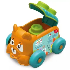 Cuboțe de construcție moi pentru dezvoltarea abilităților în cutie cu animale care se rostogolesc - Clementoni imaginea 2