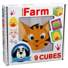 Cuburi de poveste cu animale de companie 9 bucăți
