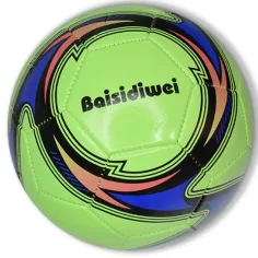 Culoare neon imitaţie de piele minge de fotbal mai multe variante 23cm imaginea 4