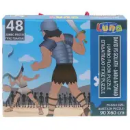 David și Goliat 48 bucăți floor puzzle 60x90cm