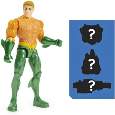 DC Comics: Aquaman 10cm figurină cu accesorii surpriză - Spin Master imaginea 2