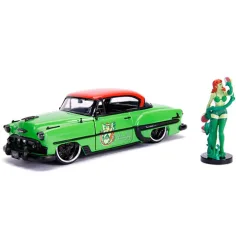 DC Comics: Poison Ivy figurină și 1953 Chevy Bel Air model mașină metal 1/24 - Simba Toys imaginea 2