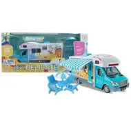 Delicate mașinuță albastră cu funcții 1/28