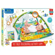 Descoperă! Covor de joacă animale cu accesorii 61x82cm - Clementoni baby