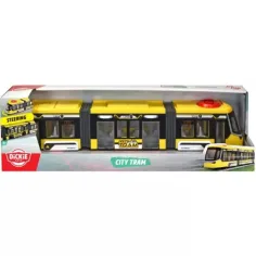 Dickie Toys: Siemens Combino galben tramvai urban cu control și uși deschise - Simba Toys