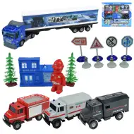 Die-Cast: Set mașină de poliție uriaș cu accesorii