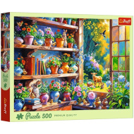 Dimineață de primăvară în casa cu flori – puzzle de 500 de piese – Trefl