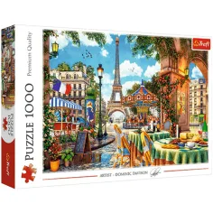 Dimineața la Paris puzzle de 1000 de piese - Trefl imaginea 1